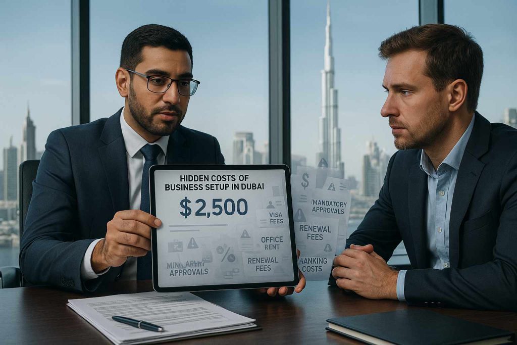 هزینههای پنهان ثبت شرکت در دبی که باید بشناسید