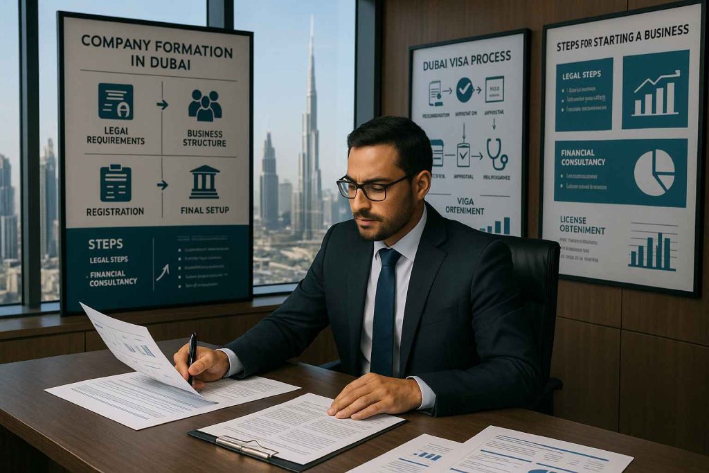  گام به گام تا اقامت دبی فرآیند کامل ثبت شرکت و اخذ ویزا