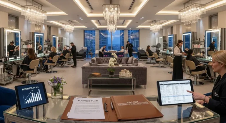 مقایسه سرمایه لازم برای سالن زیبایی در دبی و ابوظبی