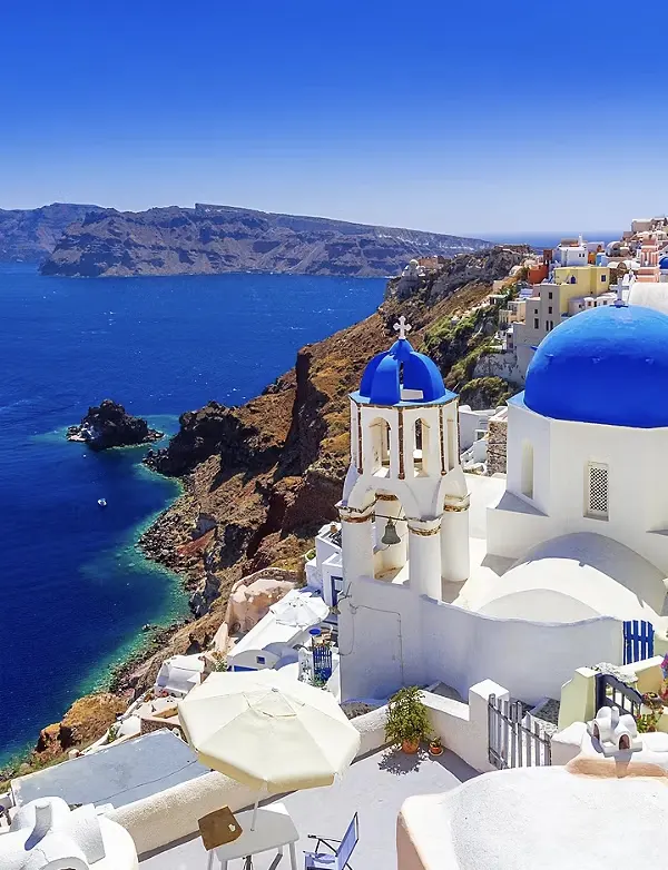 Persian Horizon santorini greece oia white blue