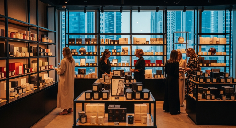 Specialty candle retail store