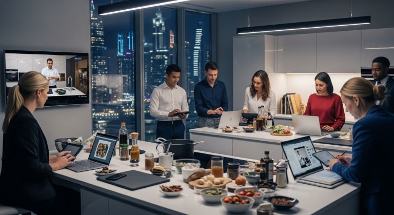 Online platform for virtual cooking classes Online platform for virtual cooking classes