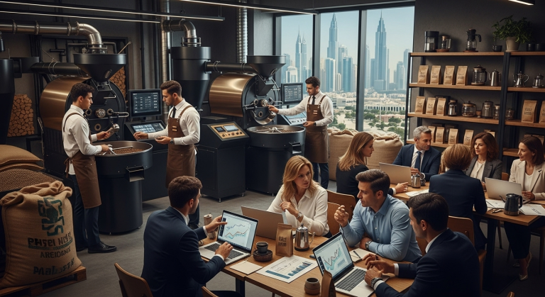 مشروع تحميص القهوة المختصة