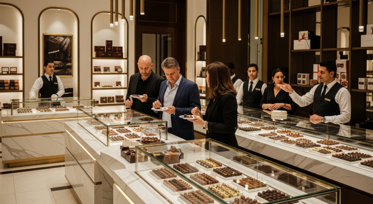Specialty chocolate retail store