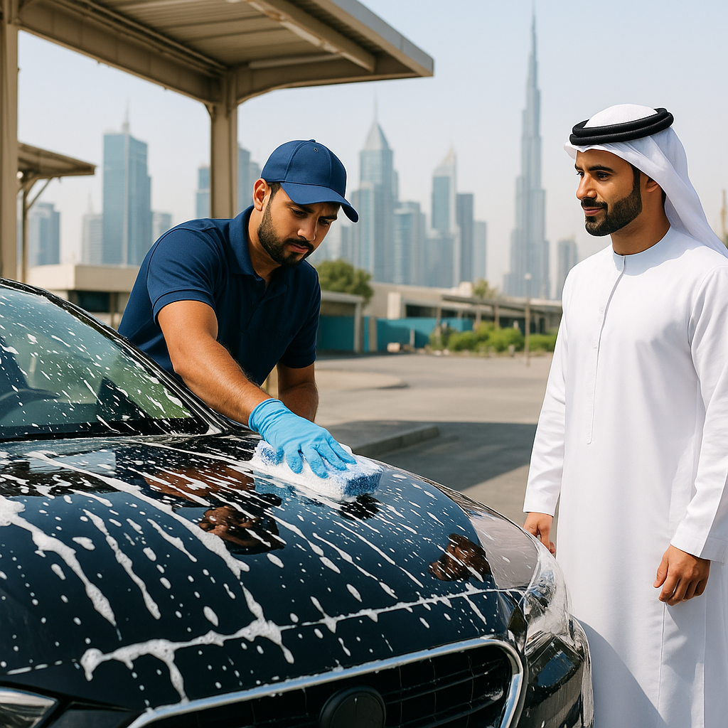 Busy Car Wash Businesses Generating Daily Revenue in UAE